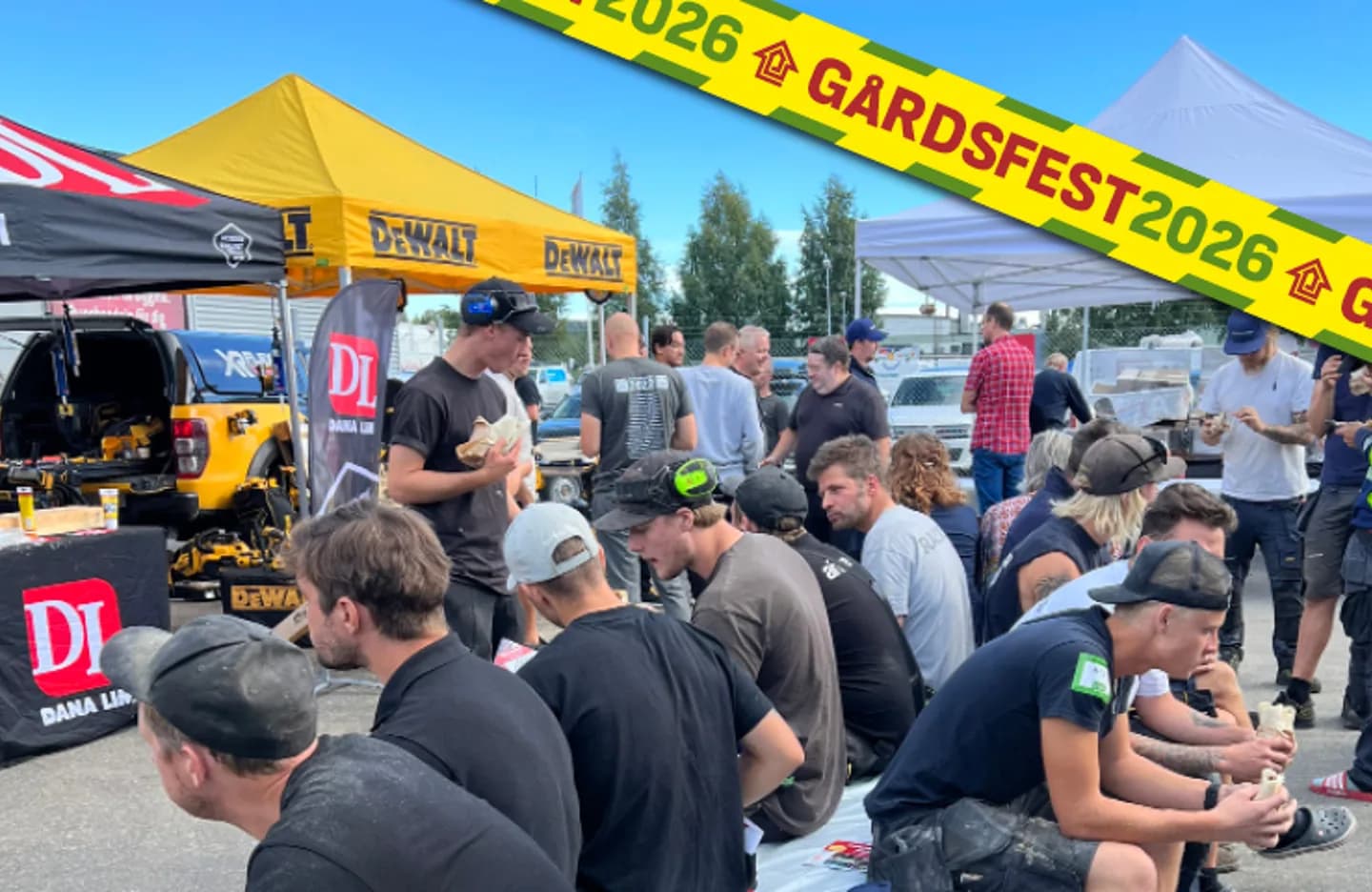 Bygma Gårdsfest på en Bygma-anläggning
